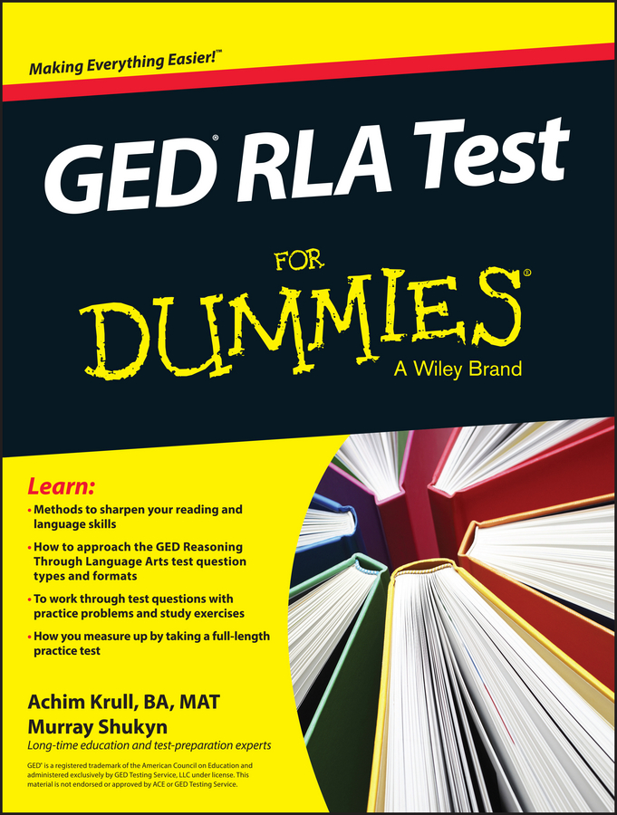 Обложка книги «GED RLA For Dummies»