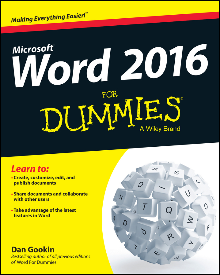 Обложка книги «Word 2016 For Dummies»