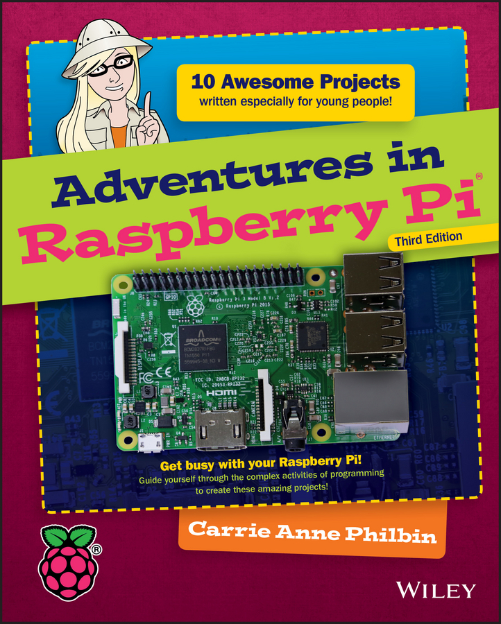 Обложка книги «Adventures in Raspberry Pi»