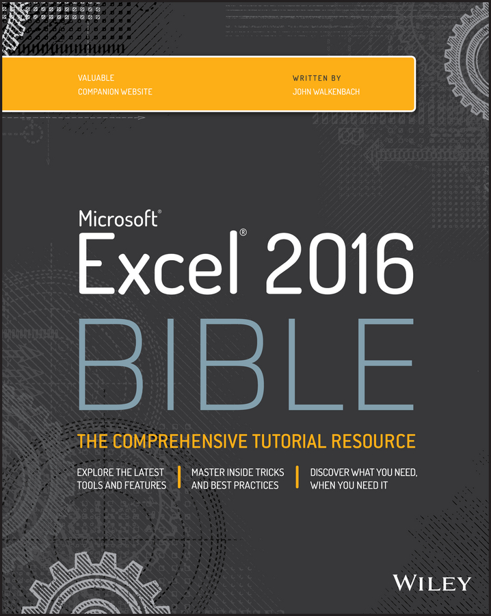 Обложка книги «Excel 2016 Bible»
