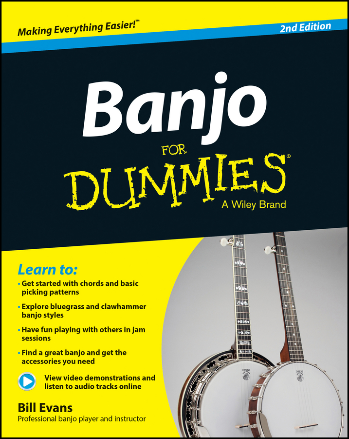Обложка книги «Banjo For Dummies. Book + Online Video and Audio Instruction»