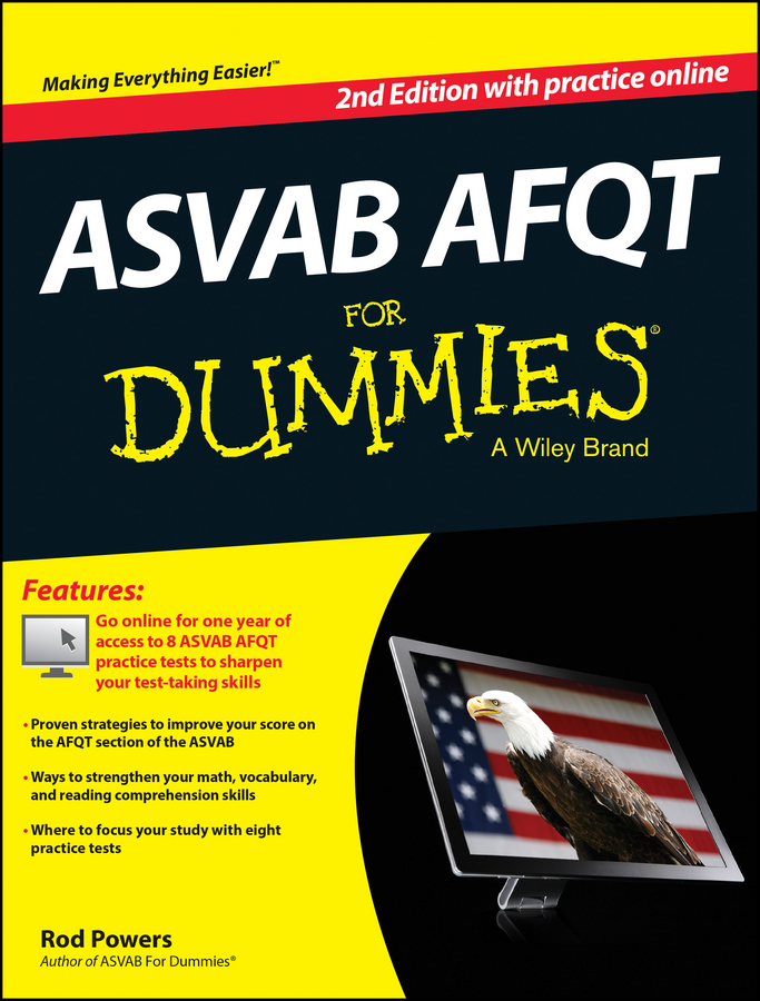 Обложка книги «ASVAB AFQT For Dummies, with Online Practice Tests»