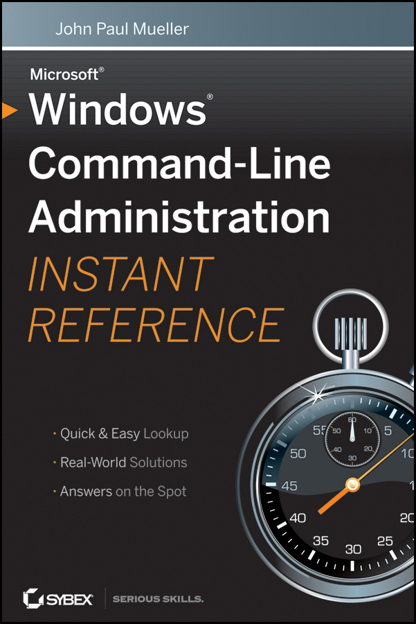 Обложка книги «Windows Command Line Administration Instant Reference»