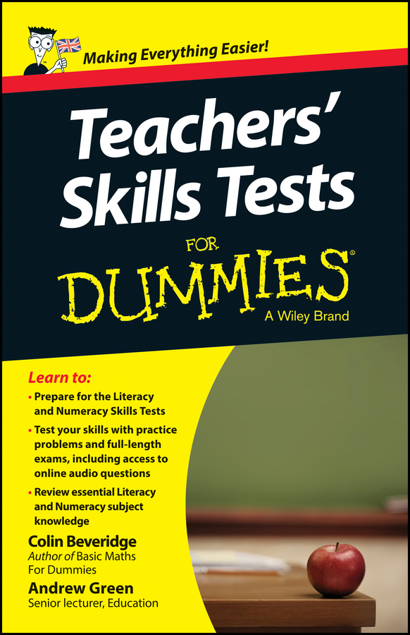 Обложка книги «Teacher's Skills Tests For Dummies»