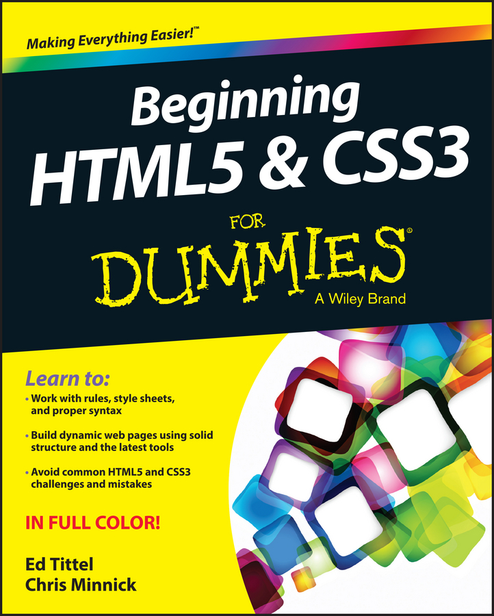Обложка книги «Beginning HTML5 and CSS3 For Dummies»