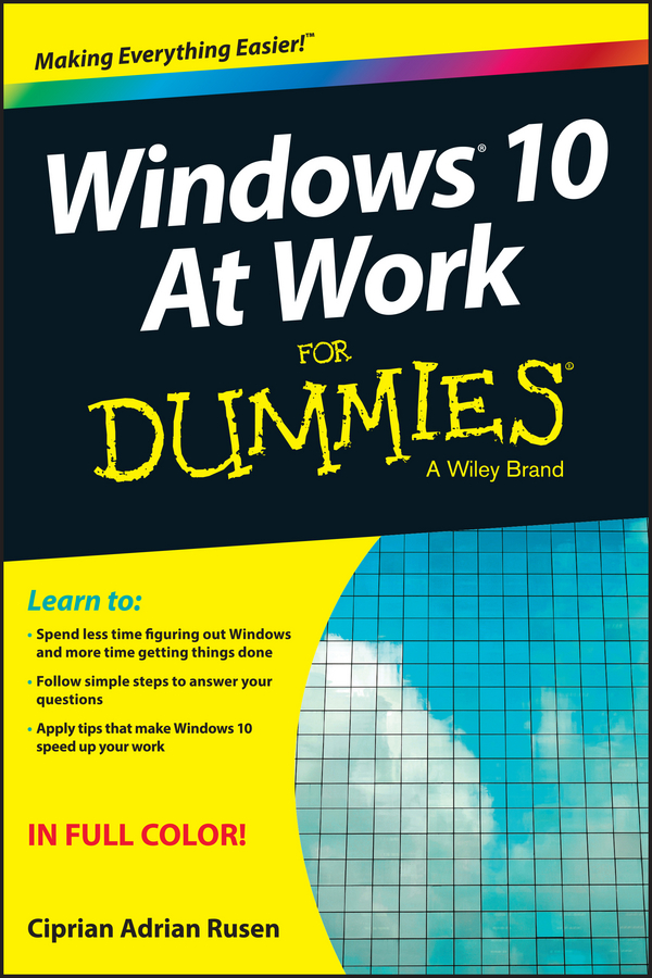 Обложка книги «Windows 10 At Work For Dummies»