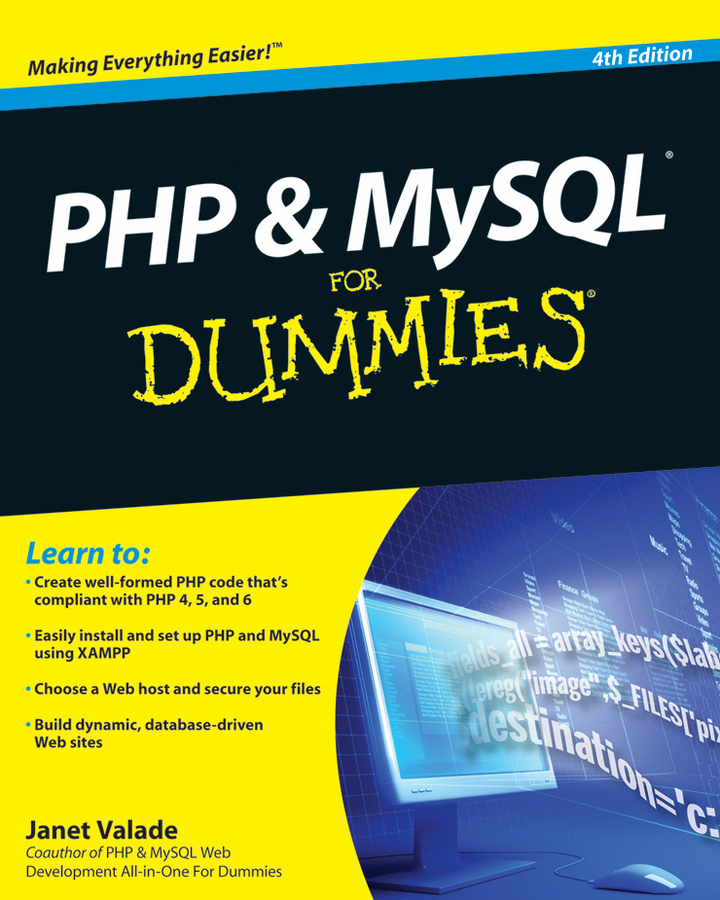 Обложка книги «PHP and MySQL For Dummies»