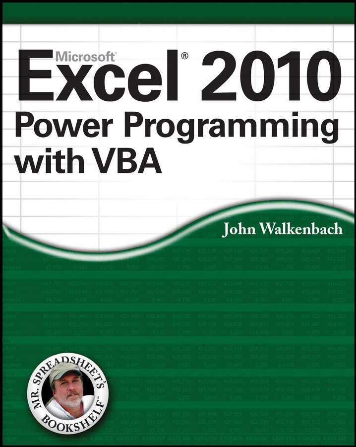 Обложка книги «Excel 2010 Power Programming with VBA»