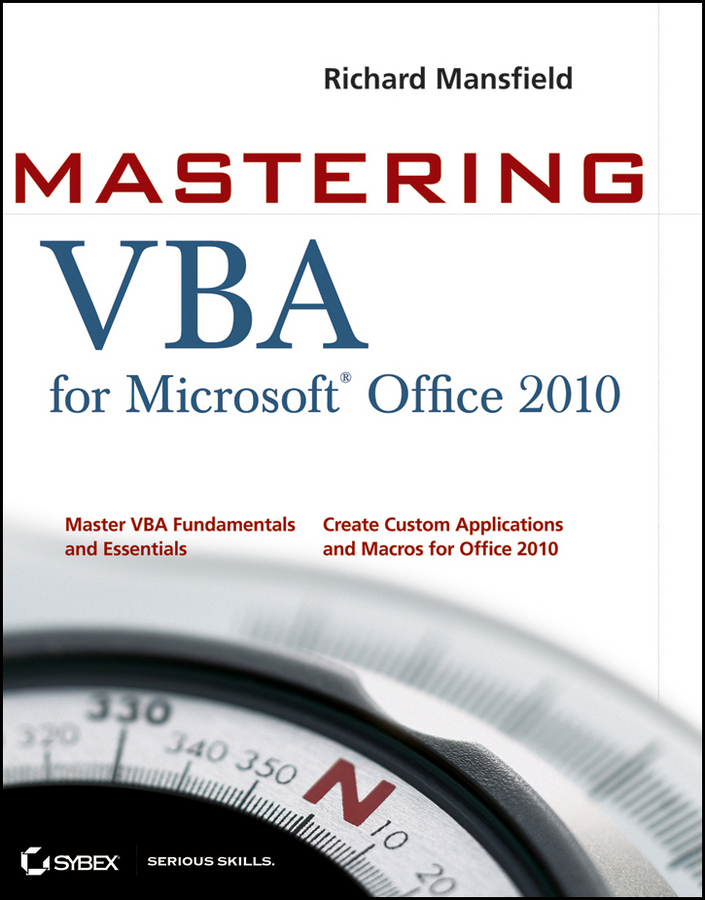 Обложка книги «Mastering VBA for Office 2010»