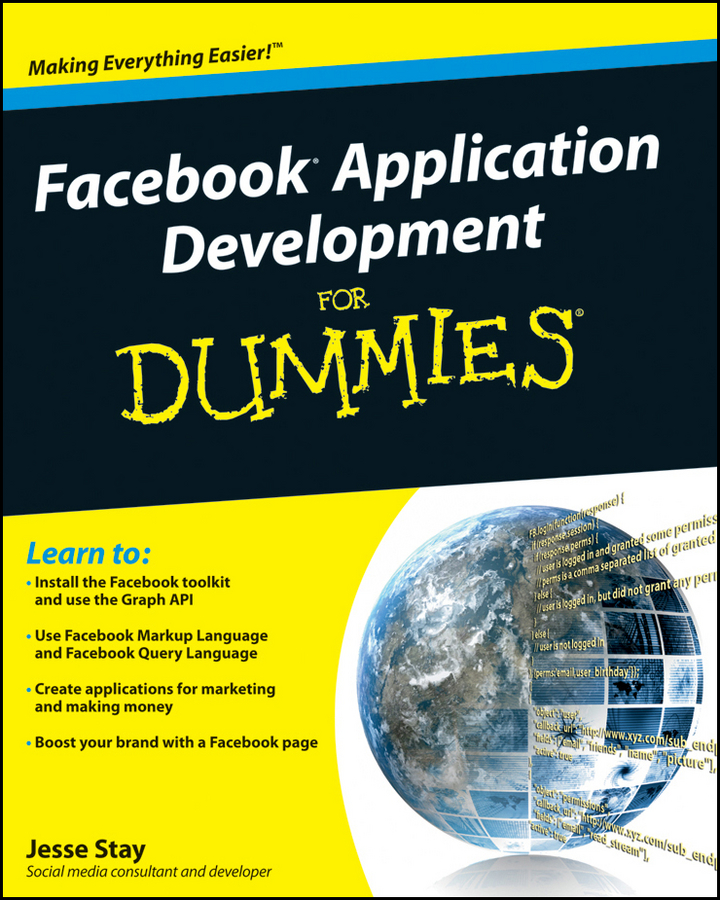 Обложка книги «Facebook Application Development For Dummies»