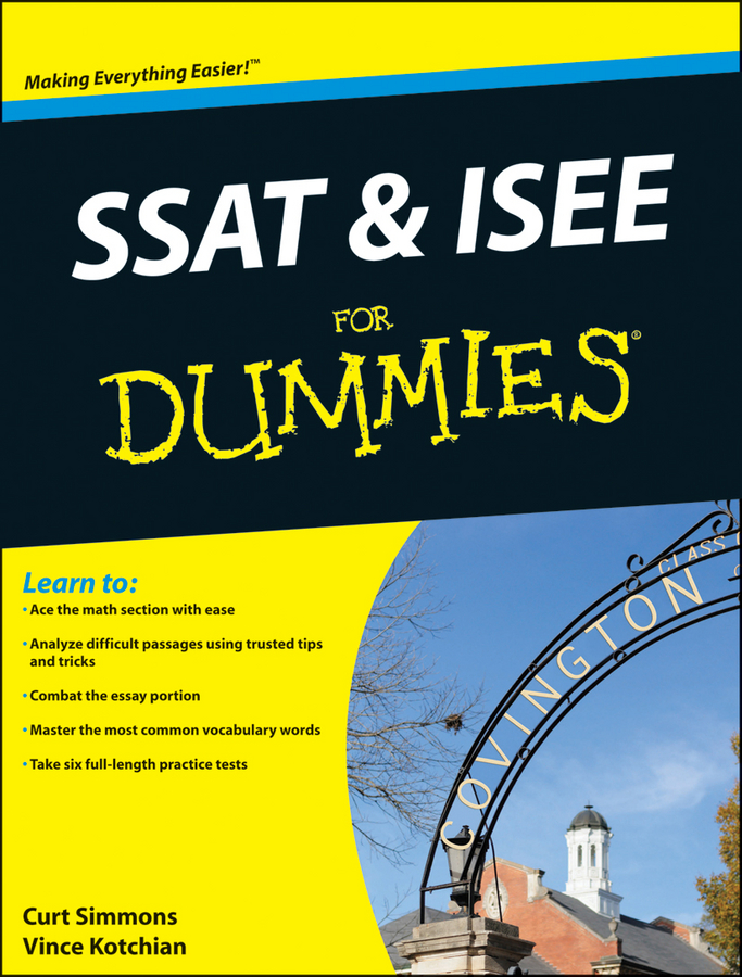 Обложка книги «SSAT and ISEE For Dummies»