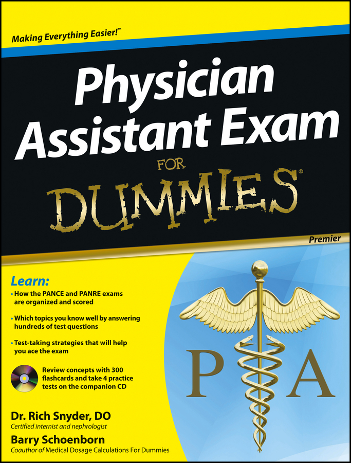 Обложка книги «Physician Assistant Exam For Dummies»