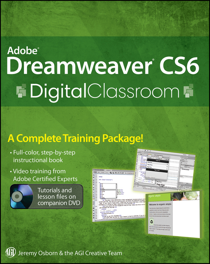 Обложка книги «Adobe Dreamweaver CS6 Digital Classroom»