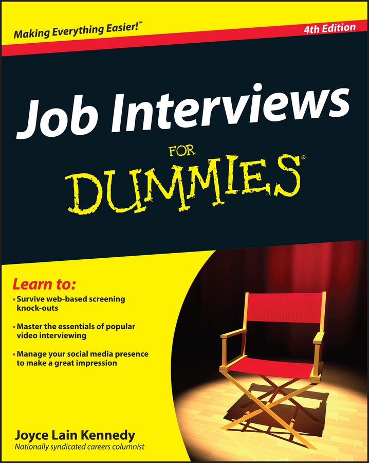 Обложка книги «Job Interviews For Dummies»