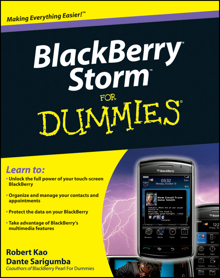 Обложка книги «BlackBerry Storm For Dummies»