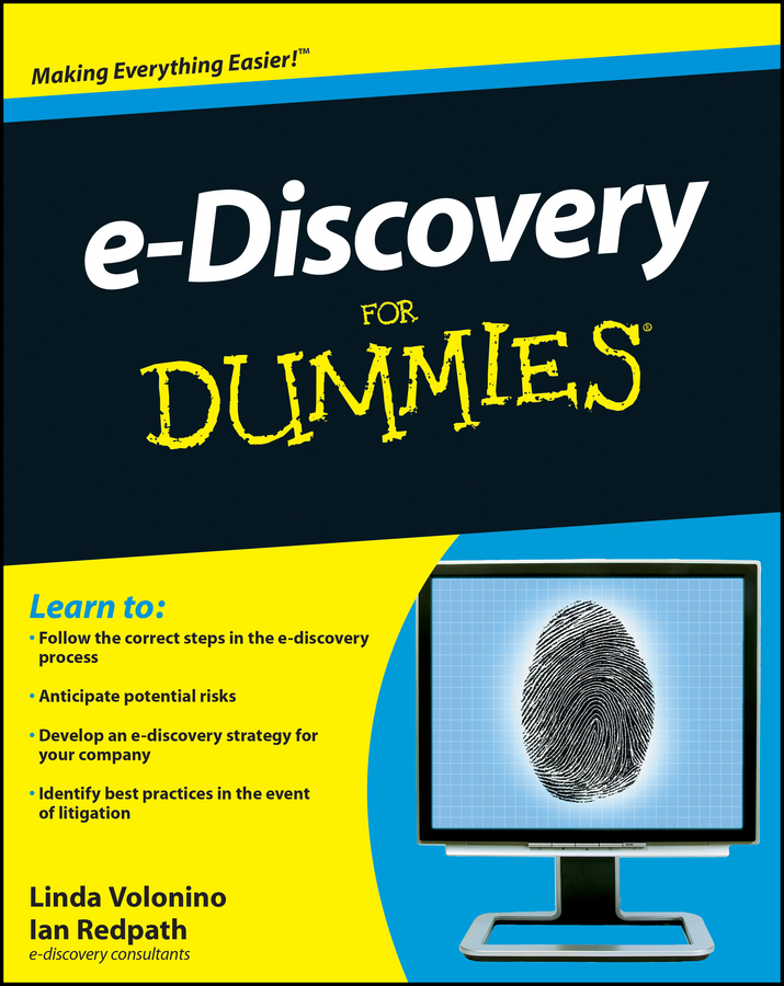 Обложка книги «e-Discovery For Dummies»