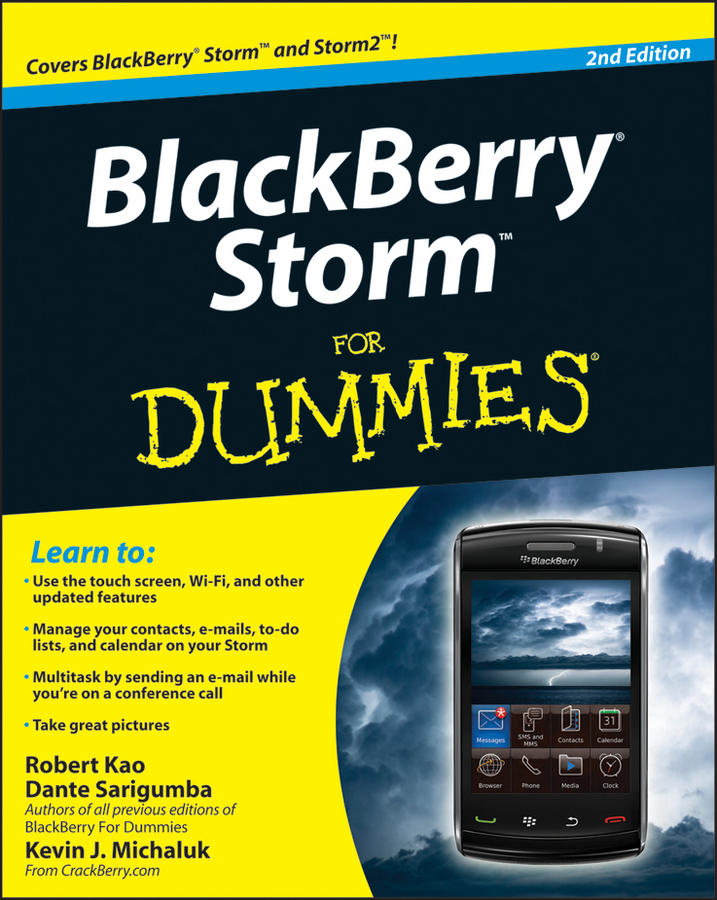 Обложка книги «BlackBerry Storm For Dummies»