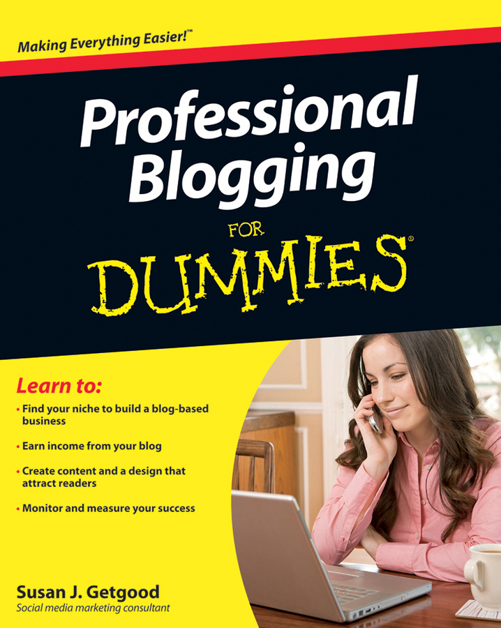 Обложка книги «Professional Blogging For Dummies»