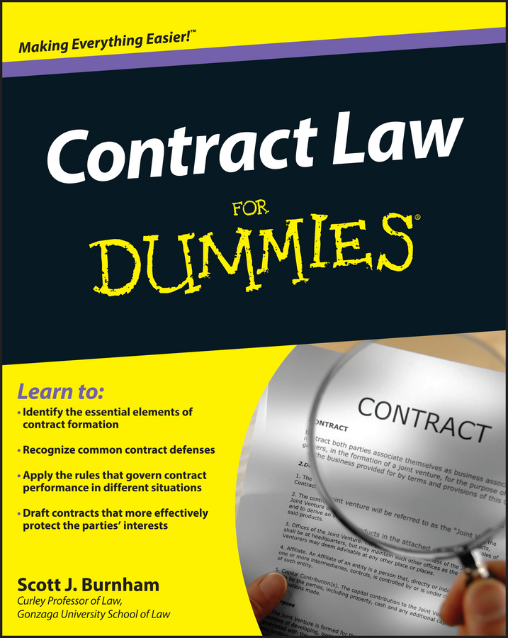 Обложка книги «Contract Law For Dummies»