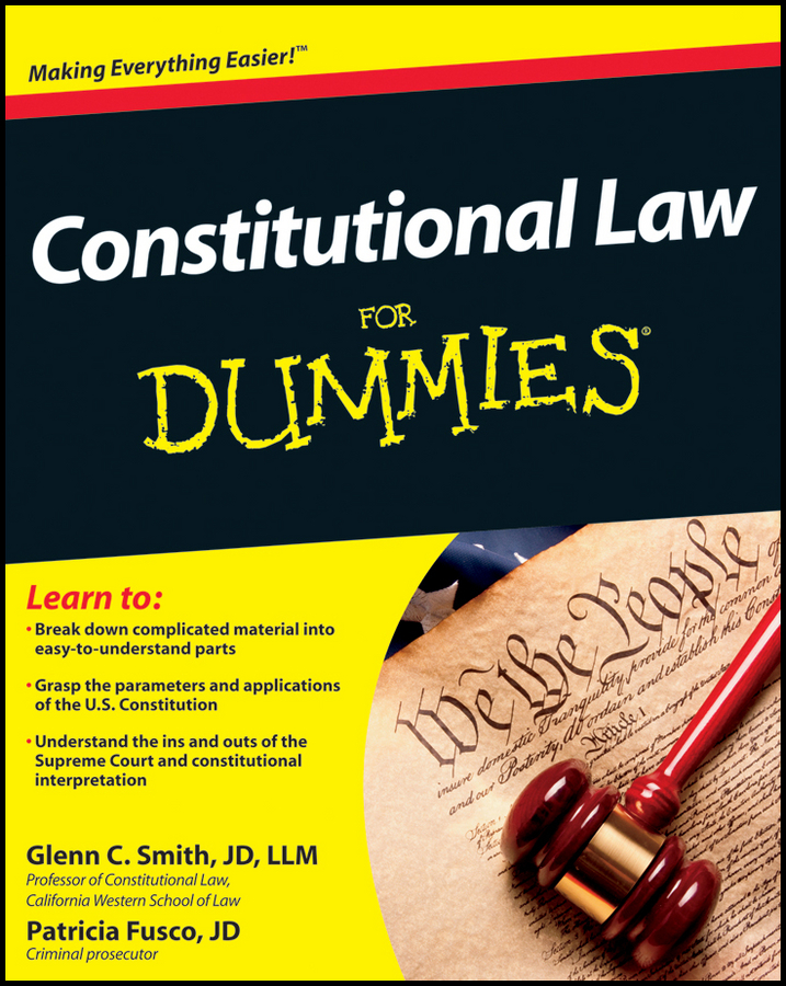 Обложка книги «Constitutional Law For Dummies»