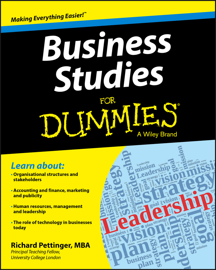 Обложка книги «Business Studies For Dummies»