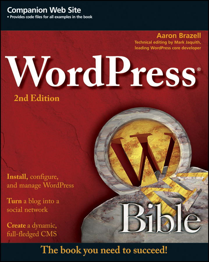 Обложка книги «WordPress Bible»