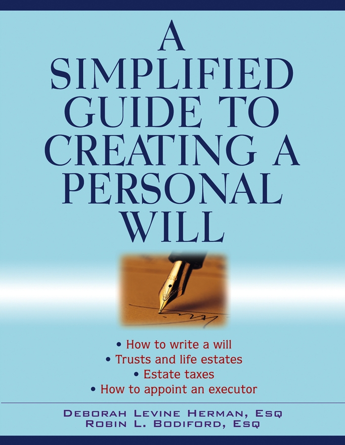 Обложка книги «A Simplified Guide to Creating a Personal Will»