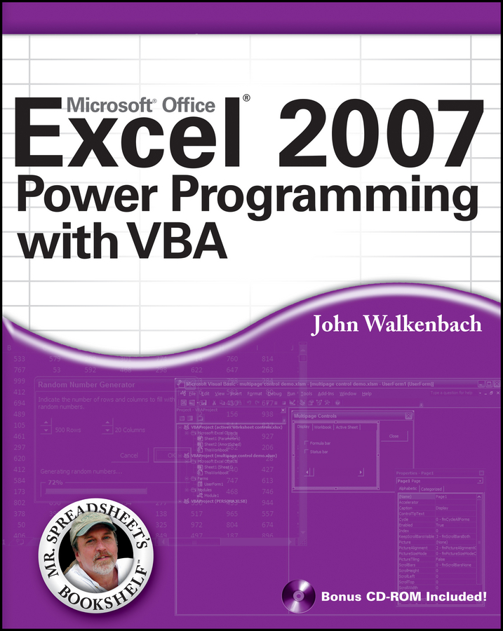 Обложка книги «Excel 2007 Power Programming with VBA»