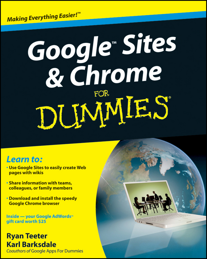 Обложка книги «Google Sites and Chrome For Dummies»