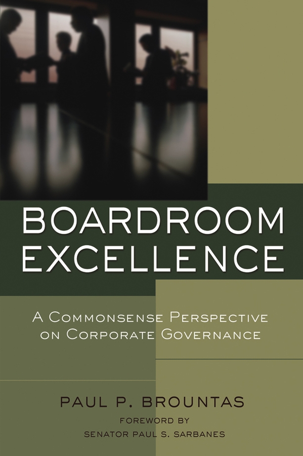 Обложка книги «Boardroom Excellence. A Common Sense Perspective on Corporate Governance»