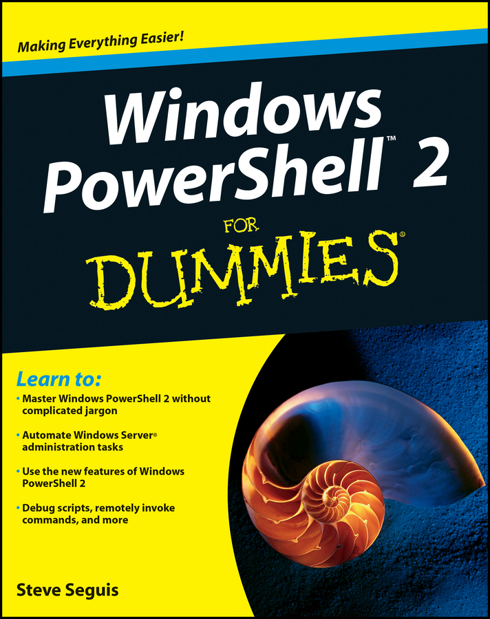 Обложка книги «Windows PowerShell 2 For Dummies»