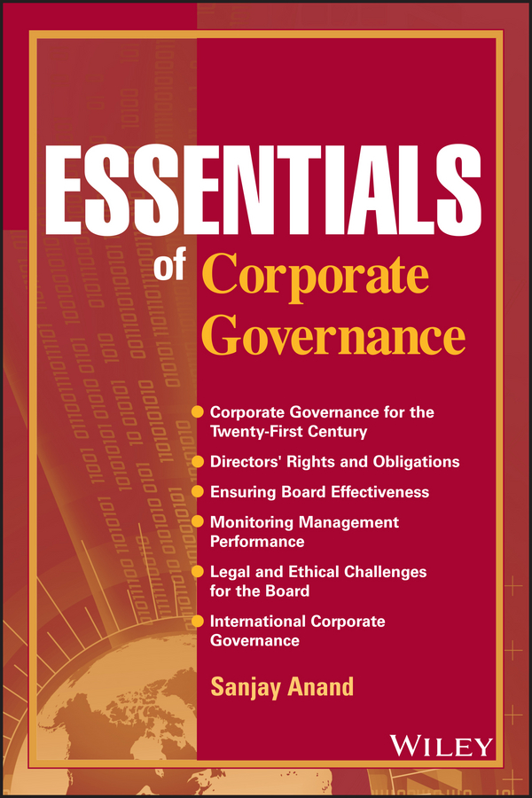 Обложка книги «Essentials of Corporate Governance»