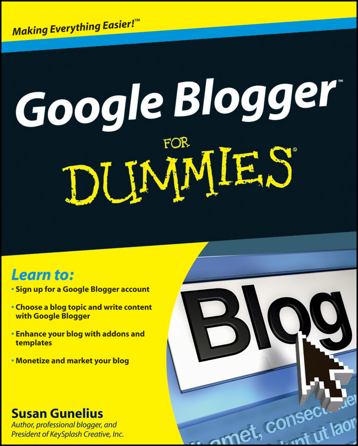 Обложка книги «Google Blogger For Dummies»
