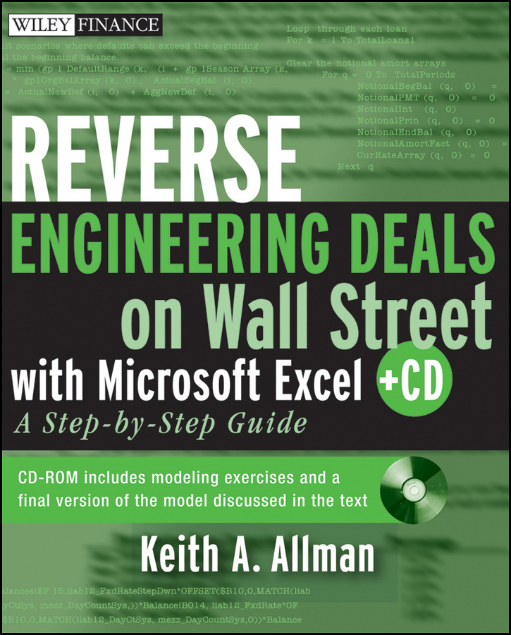 Обложка книги «Reverse Engineering Deals on Wall Street with Microsoft Excel + Website. A Step-by-Step Guide»