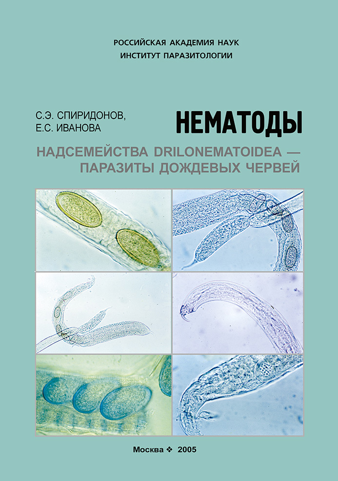 Обложка книги «Нематоды надсемейства Drilonematoidea – паразиты дождевых червей»
