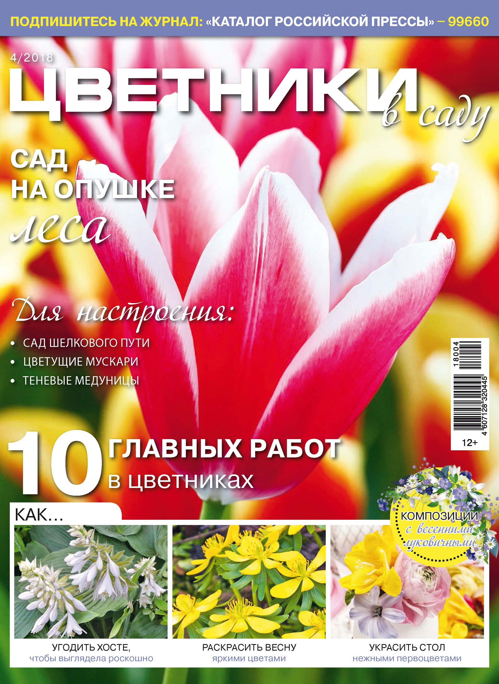 Обложка книги «Цветники в саду №4/2018»