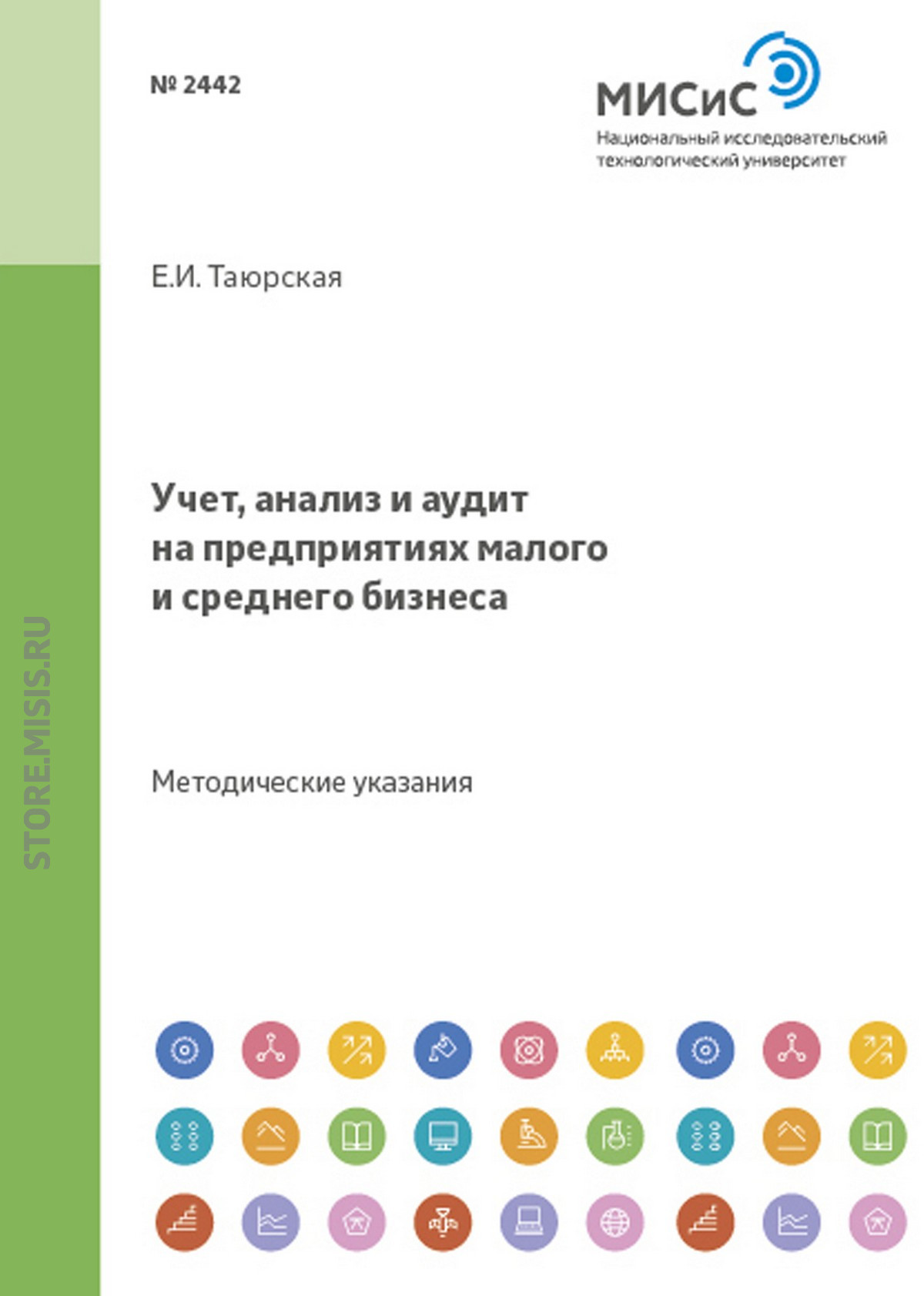 Обложка книги «Учет, анализ и аудит на предприятиях малого и среднего бизнеса. Методические указания к проведению практических занятий»