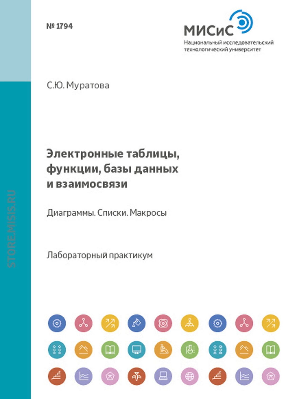 Обложка книги «Электронные таблицы, функции, базы данных и взаимосвязи. Диаграммы. Списки. Макросы»