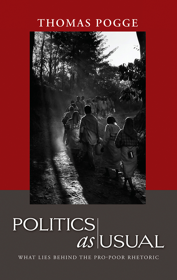 Обложка книги «Politics as Usual. What Lies Behind the Pro-Poor Rhetoric»