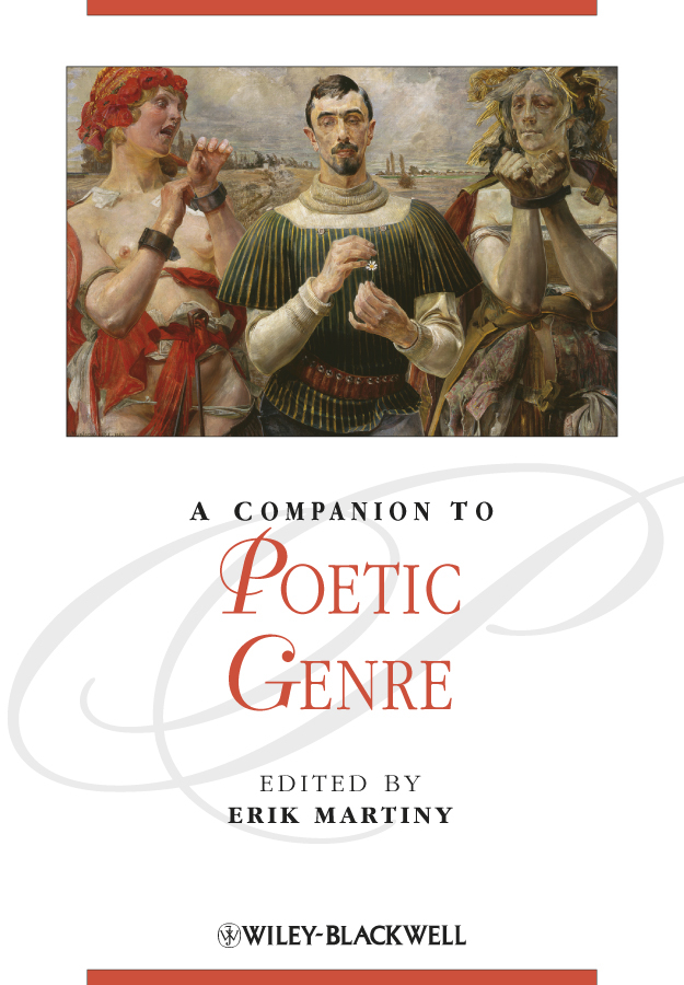 Обложка книги «A Companion to Poetic Genre»