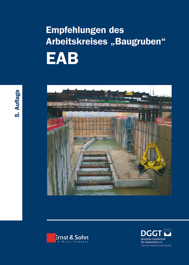 Обложка книги «Empfehlungen des Arbeitskreises «Baugruben» (EAB)»