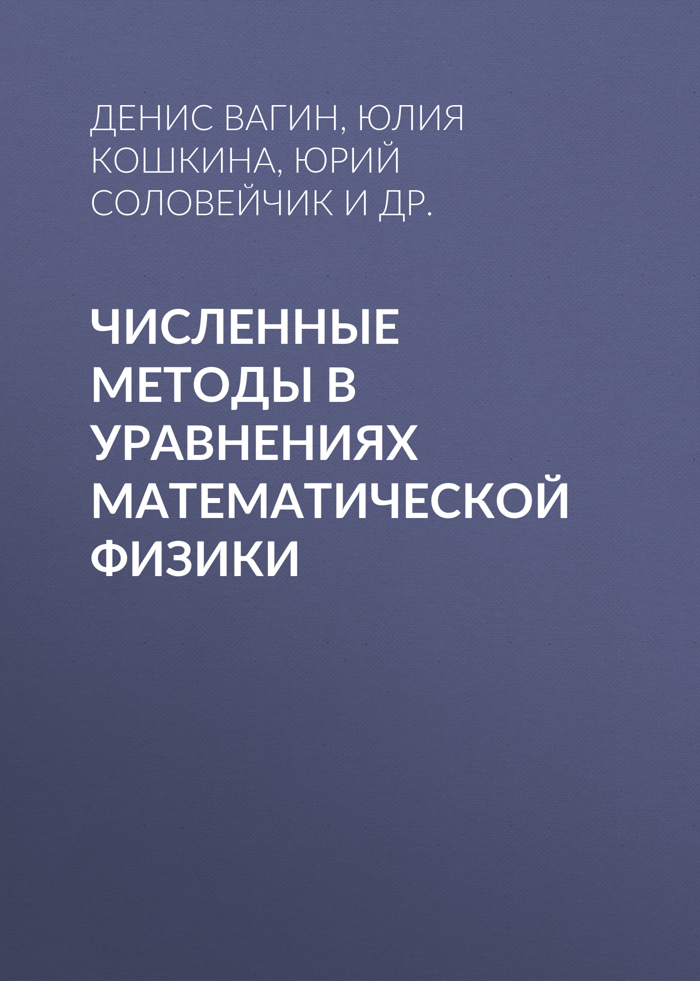 Обложка книги «Численные методы в уравнениях математической физики»
