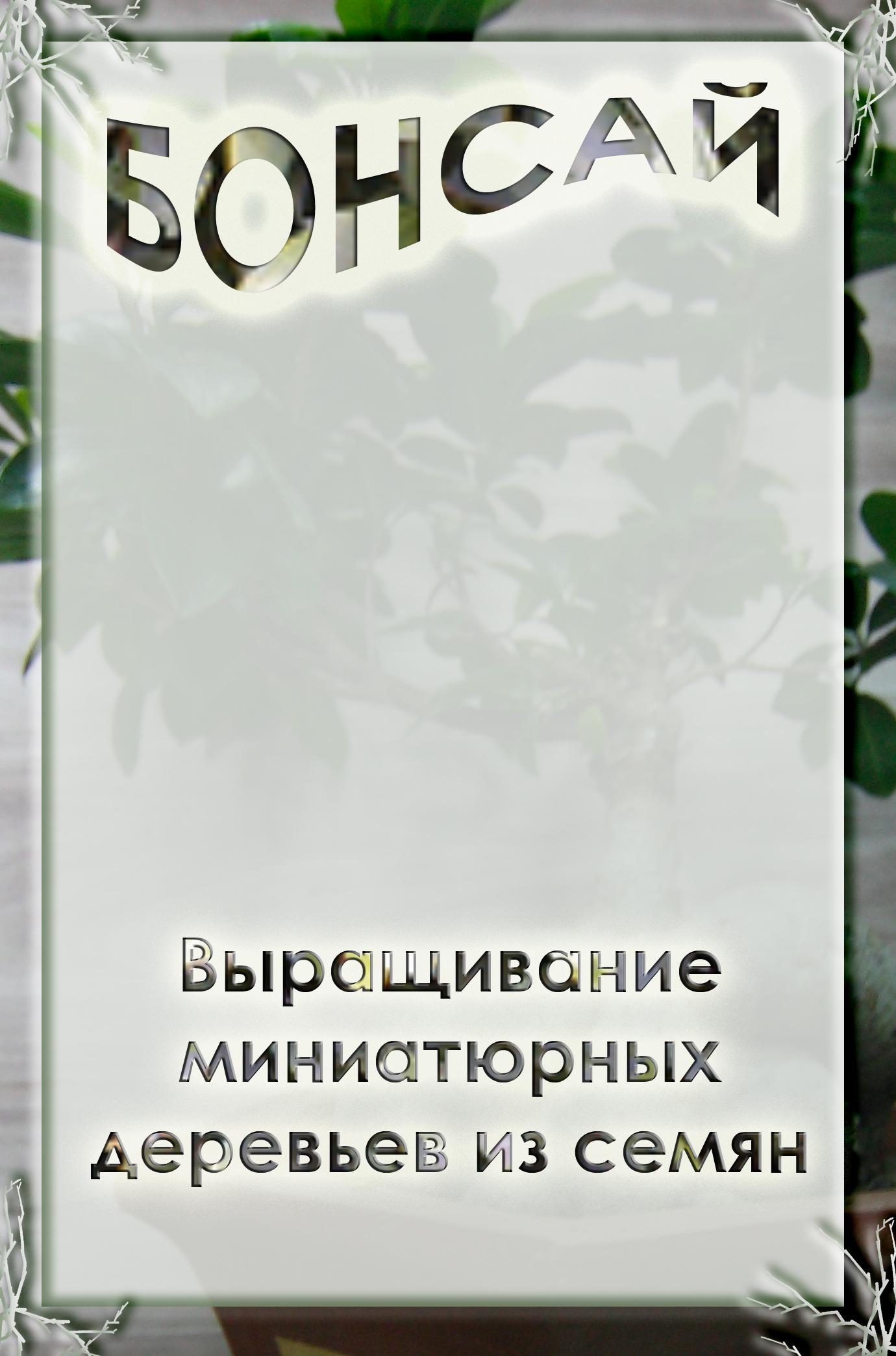 Обложка книги «Выращивание миниатюрных деревьев из семян»