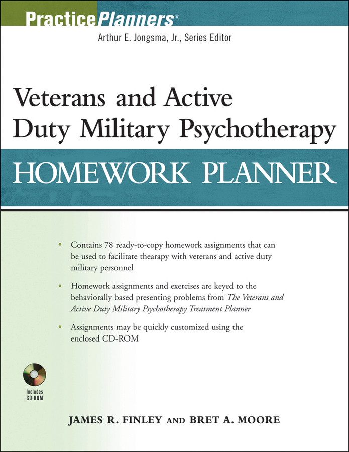 Обложка книги «Veterans and Active Duty Military Psychotherapy Homework Planner»