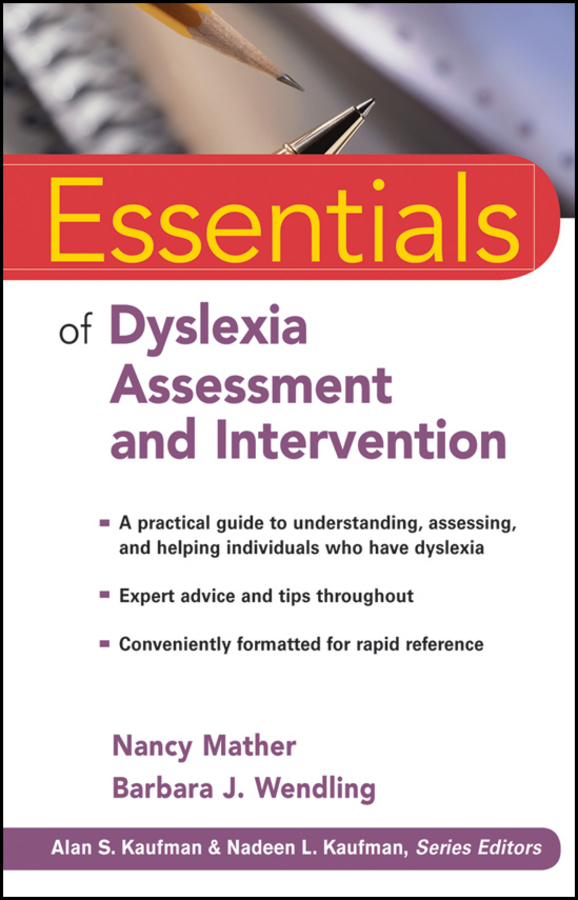Обложка книги «Essentials of Dyslexia Assessment and Intervention»