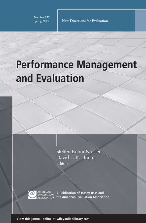 Обложка книги «Performance Management and Evaluation. New Directions for Evaluation, Number 137»