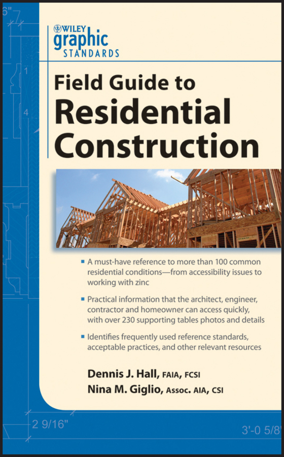 Обложка книги «Graphic Standards Field Guide to Residential Construction»