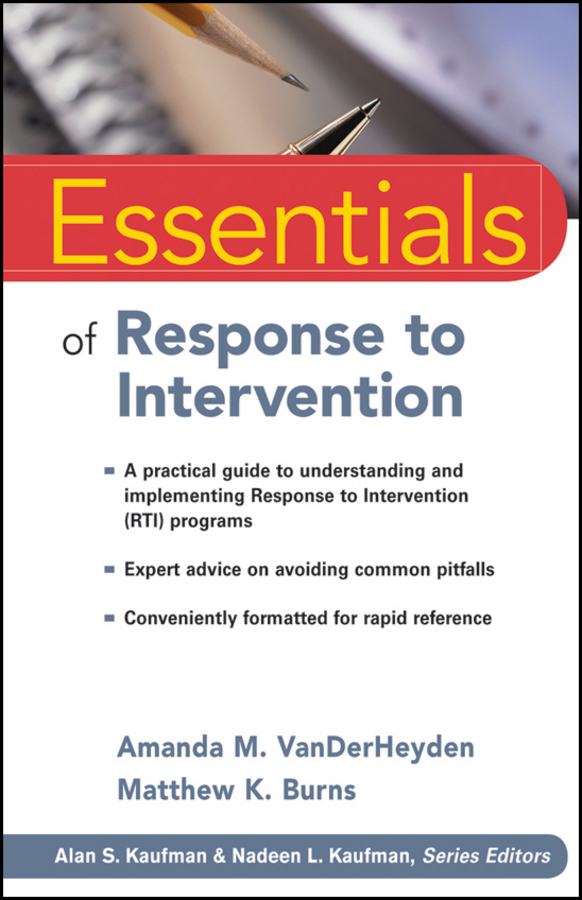 Обложка книги «Essentials of Response to Intervention»