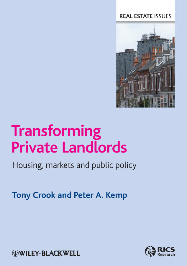 Обложка книги «Transforming Private Landlords. housing, markets and public policy»