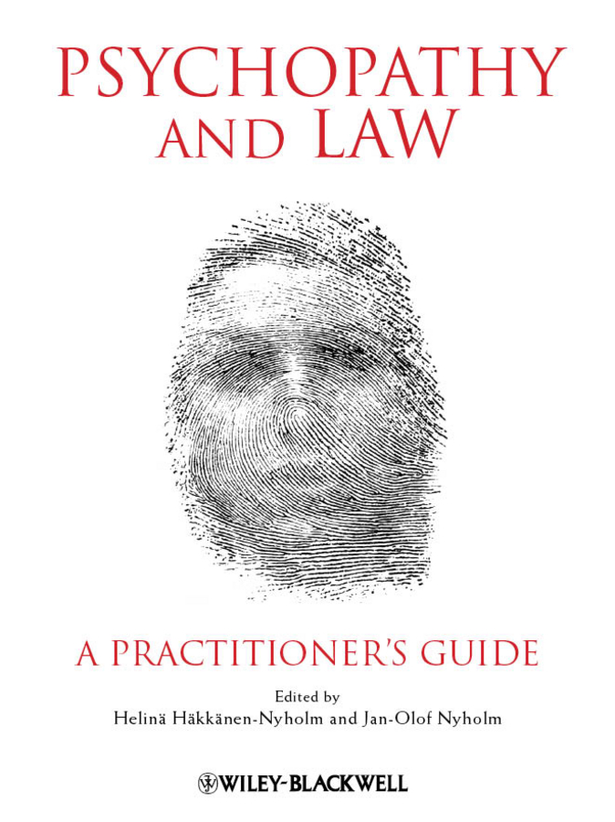 Обложка книги «Psychopathy and Law. A Practitioner's Guide»
